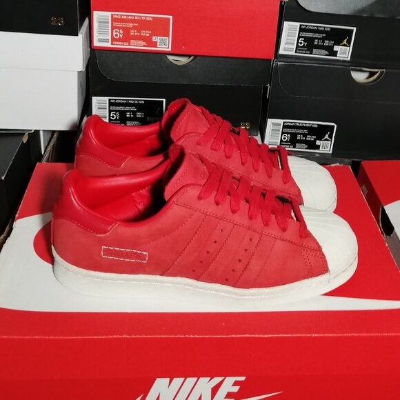 'RARE" ADIDAS SUPERSTAR 80s "SCARLETT"FIT WOMEN'S US SIZE 6.5 MINT CONDIT NO BOX - Picture 1 of 9
